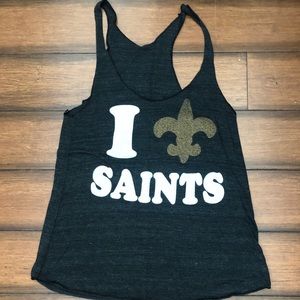 Saints grey tank